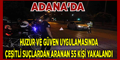 Adana'da 2 bin 650 polisle 