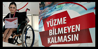 Bedensel engelli Selen, tedavi amaçlı başladığı yüzmede Türkiye şampiyonu oldu