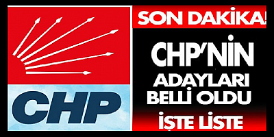 CHP Adana Milletvekili Adayları Belli Oldu...