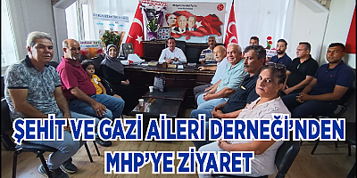 Gazi ve şehit Aileleri Derneği’nden MHP Ceyhan İlçe Başkanlığına ziyaret