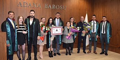 Adana Barosu’nda Düzenlenen Törenle Avukatlığa Adım Attılar