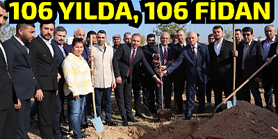 Adana’da Başbuğ Türkeş anısına 106 fidan dikildi